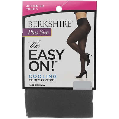 plus-size tights; packaging reads: