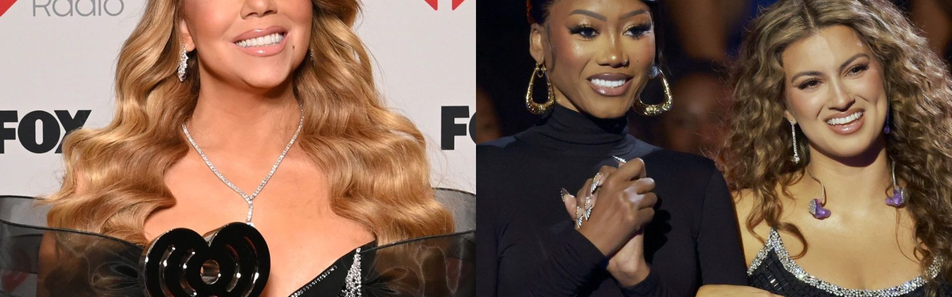 Mariah Carey Clears Air Viral Facial Reaction Muni Long Tori Kelly Tribute iHeartRadio Music Awards