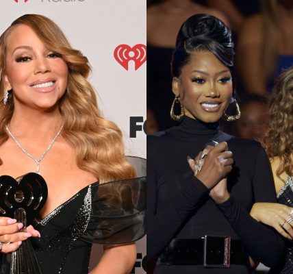 Mariah Carey Clears Air Viral Facial Reaction Muni Long Tori Kelly Tribute iHeartRadio Music Awards