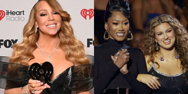 Mariah Carey Clears Air Viral Facial Reaction Muni Long Tori Kelly Tribute iHeartRadio Music Awards