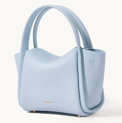 pale blue handbag