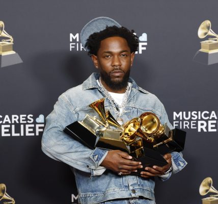 Kendrick Lamar, winner of Record Of The Year, Best Rap Performance, Best Rap Song, Best Music Video and Song Of The Year for â€œNot Like Usâ€, poses in the press room during the 67th GRAMMY Awards at Crypto.com Arena on February 02, 2025 in Los Angeles, California.