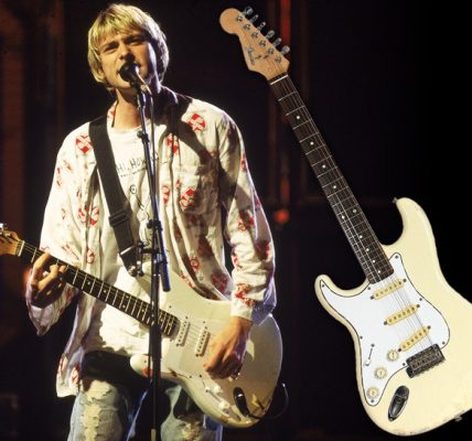 kurt cobain nirvana white guitar GottaHaveRockandRoll getty 1