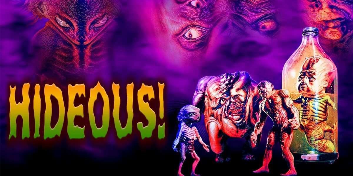 The latest Full Moon movie to get the black & white noir treatment is the Charles Band-directed creature feature Hideous