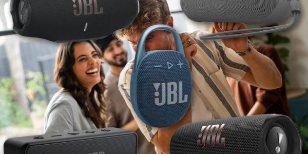 People Dancing Together Surrounded By Speakers Available on Amazon