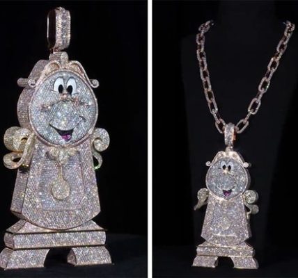 Drake Will get Diamond-Stuffed ‘Magnificence and the Beast’ Cogsworth Clock From Alex Moss