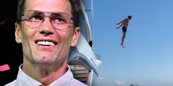 Tom Brady Jumps Off Yacht, Copies Daughter On Ibiza Trip