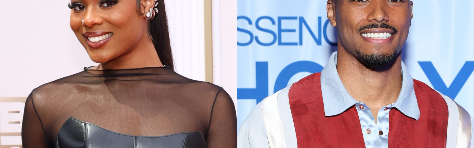 Zoe Spencer and Rome Flynn Spark Flirty Vibes At Essence Fest Day Party