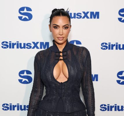 Kim Kardashian attends SiriusXM's Town Hall with the cast of "All's Fair" hosted by Andy Cohen at SiriusXM Studios on October 27, 2025 in New York City.