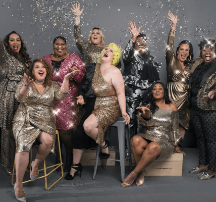 Marie Denee in the Eloquii campaign Plus Size community