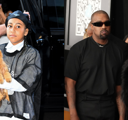 North West Facial Expression Holiday Photo Ye Kanye West Bianca Censori Family Disney Kim Kardashian