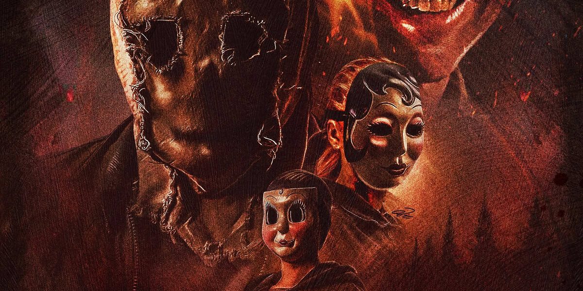 Genre regular Richard Brake is featured alongside the masked killers on the new poster for The Strangers: Chapter 3