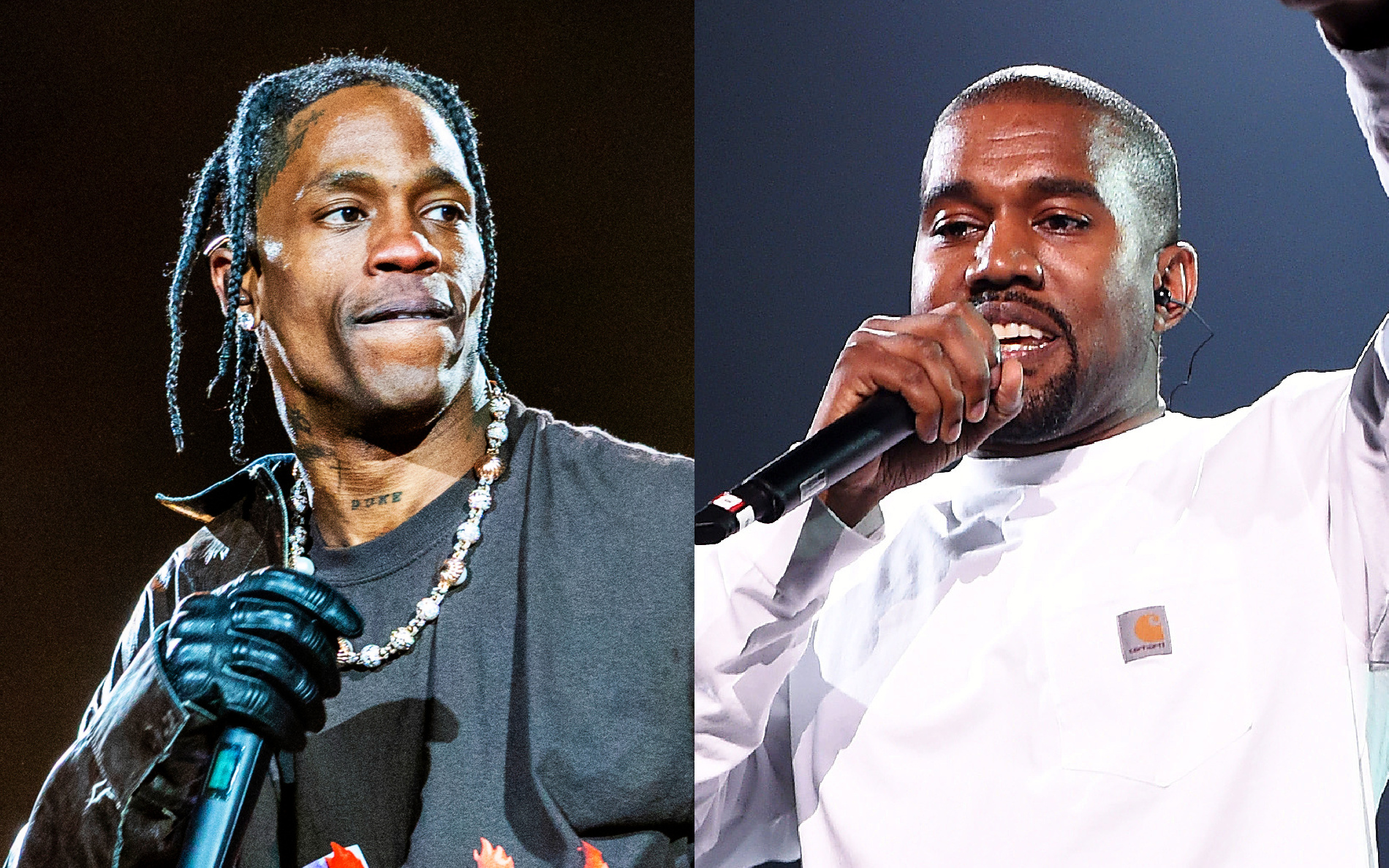 Kanye West & Travis Scott Reportedly Working On Joint Album