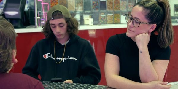 Jenelle Evans and her oldest son on Teen Mom.