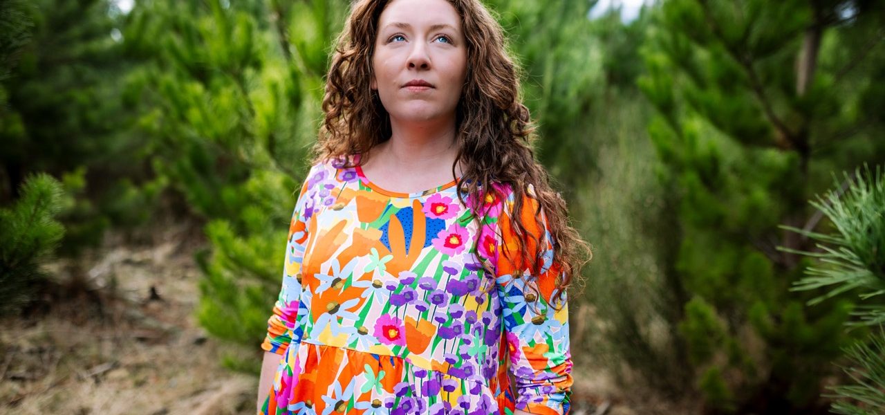 Ren Dress in the  Bloomcore  print by FOKE