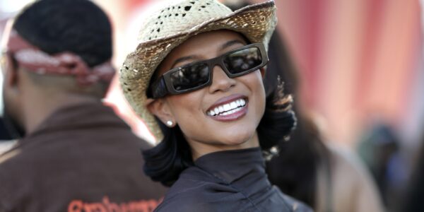Okay, Lil' Grandma! Karrueche Tran Turns Heads In Polka Dot Swimsuit As She Celebrates Her 38th Birthday (WATCH)