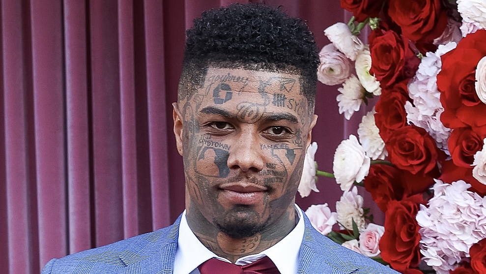 Hol' On! Blueface Stepped Out Wearing A Suit & Social Media Users Can't Stop Talkin' About One Thing (PHOTOS)