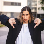 Woman Thumb down