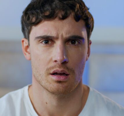 Disgusted confused young Caucasian man