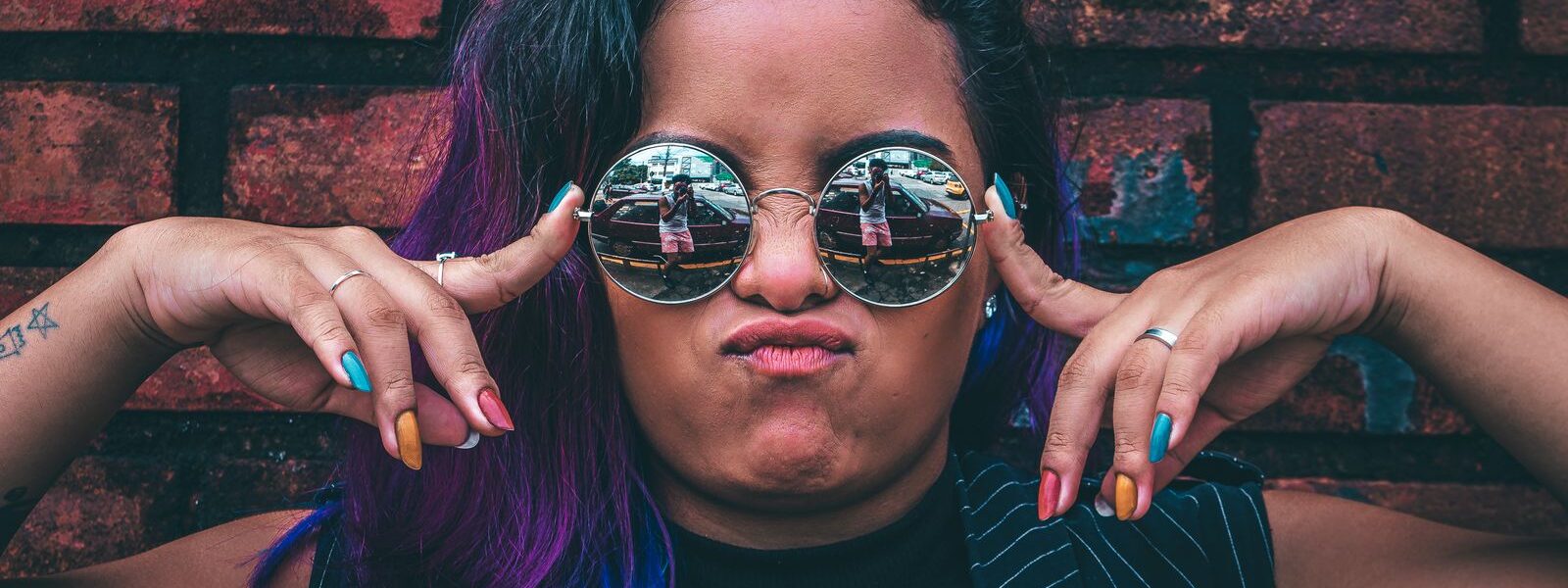 Woman in sunglasses