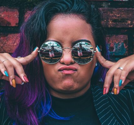 Woman in sunglasses