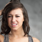 Confused Young Caucasian Woman