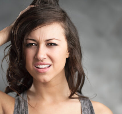 Confused Young Caucasian Woman