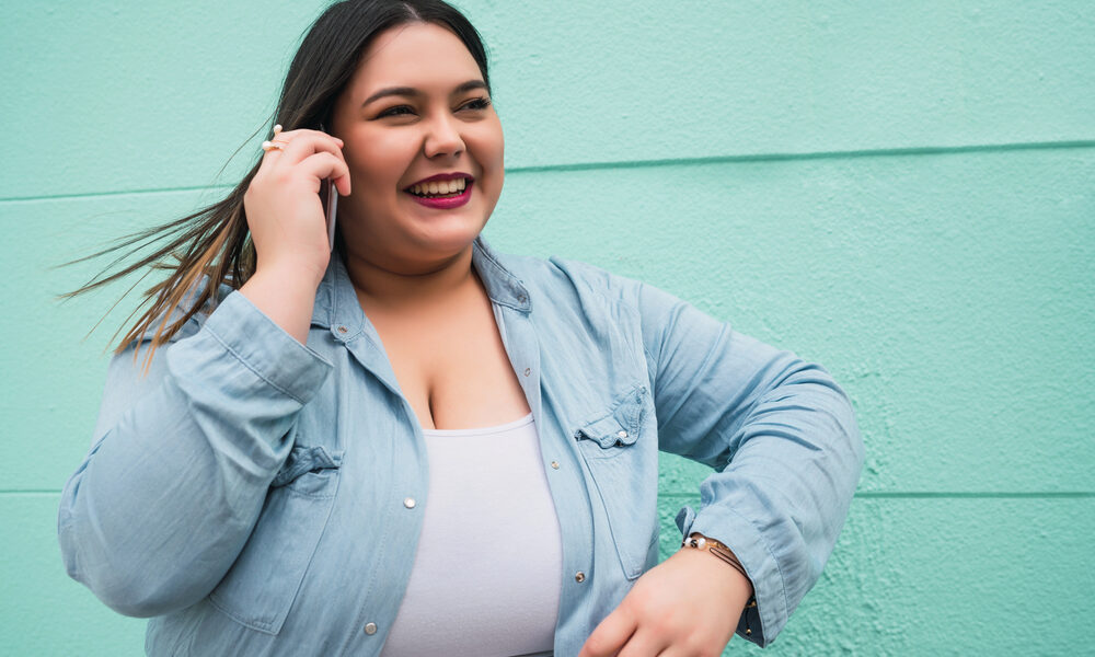 young plus size woman