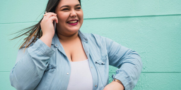 young plus size woman