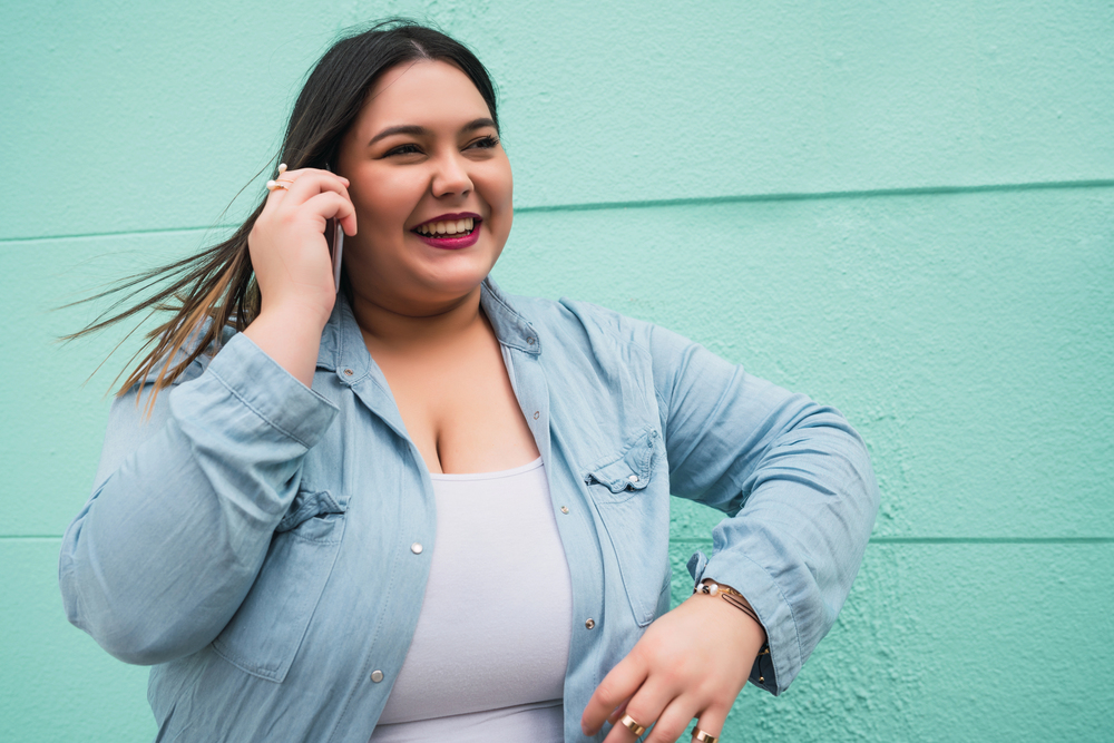 young plus size woman