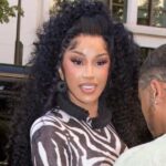 Cardi B Wears Jean Paul Gaultier Catsuit and Thigh-High Boots