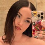 Dove Cameron Stuns in a Curve-Hugging Strapless Dress
