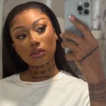 Plunging Cucculelli Shaheen Dress by Megan Thee Stallion Shines