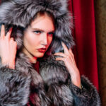Fur coat model