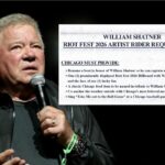 William Shatner's Rider Demands Revealed by Riot Fest