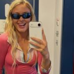 Zara Larsson's See-Through Top Features Tied Strings Over Bra