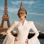 Cone Mask Worn by Zendaya at Odyssey Red Carpet in Paris