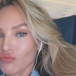 Bikini of Candice Swanepoel Becomes More Revealing When Wet