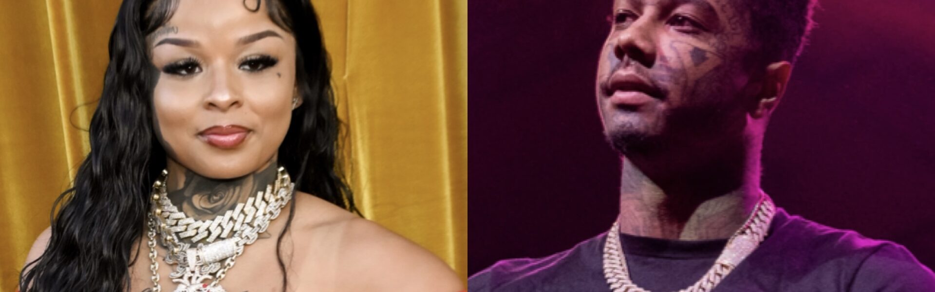 Chrisean Rock Dons Blueface's Chain While Out With Him After Recently Saying She Was Considering Legal Action Against Him (VIDEO)