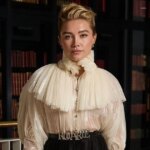 See-Through Pleated Rodarte Top Worn by Florence Pugh