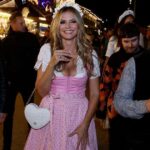 Heidi Klum’s Curves Shine in Plunging Lacy Oktoberfest Dress