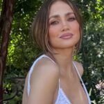 Cutout Fur Coat by Jennifer Lopez Hides Plunging Sheer Dress