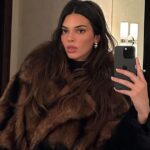 Topless Kendall Jenner Stuns in Oversized Coat Look