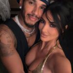 Kim Kardashian and Lewis Hamilton Share Paris Vacation Kiss