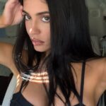 Alo Sports Bra: Kylie Jenner Shows Off in Plunging Style