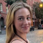 Vintage Valentino Dress by Lili Reinhart Slips off Shoulders