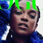 Electric Blue Bottega Veneta Worn by Wunmi Mosaku for Vogue