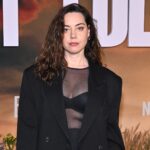Aubrey Plaza Attends East of Eden Premiere for Christopher Abbott