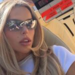 Brooks Nader Wears Revealing Top Without a Bra