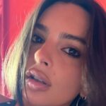 Plunging Backless Dress by Emily Ratajkowski Hangs by a String